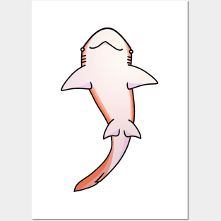 Peachy Shark Posters and Art